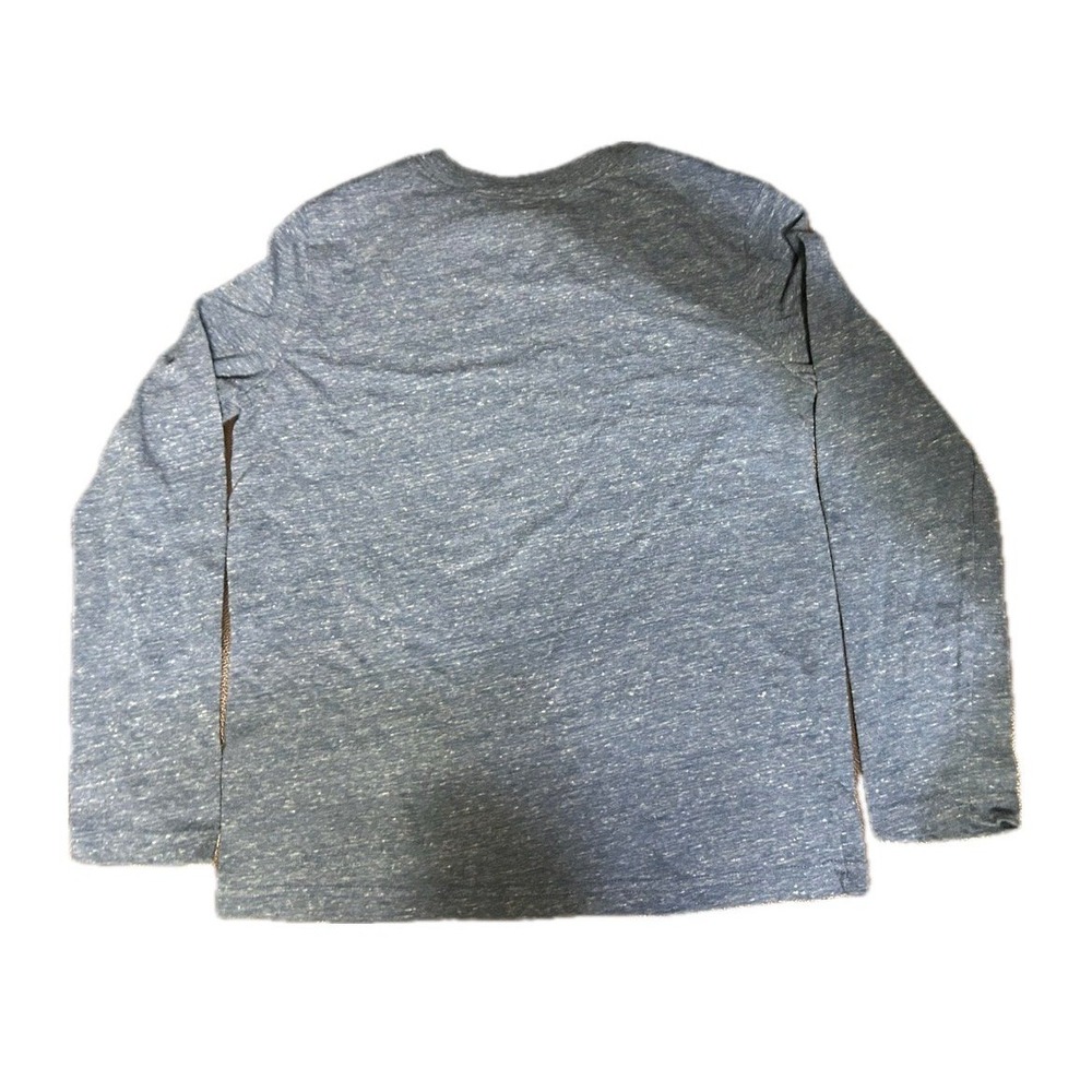 Jumping beans Essential Tee. Heather Teal/Blue. Long Sleeve Crew Neck Kid's 7